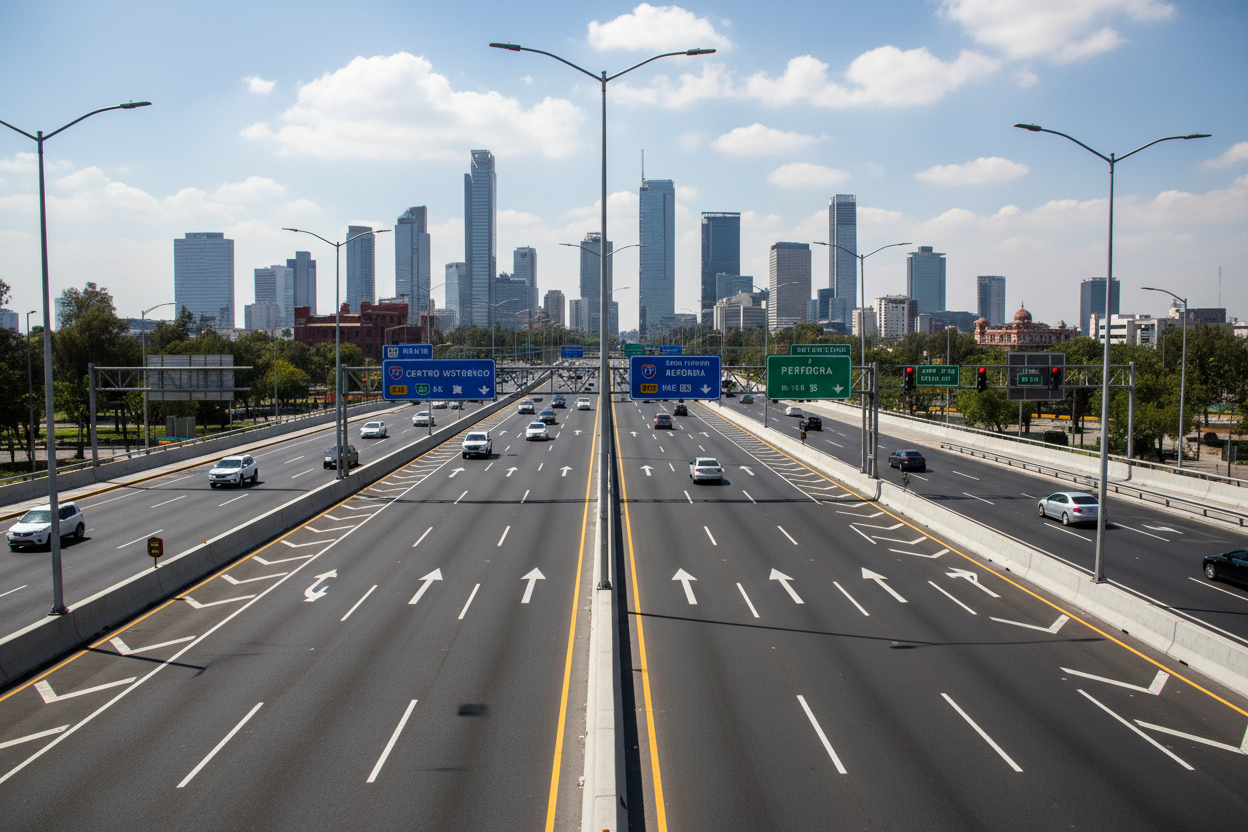 una carreterea urbana
